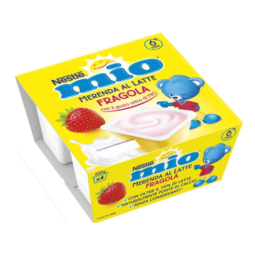 MIO MERENDA FRAGOLA 4 X 100 G