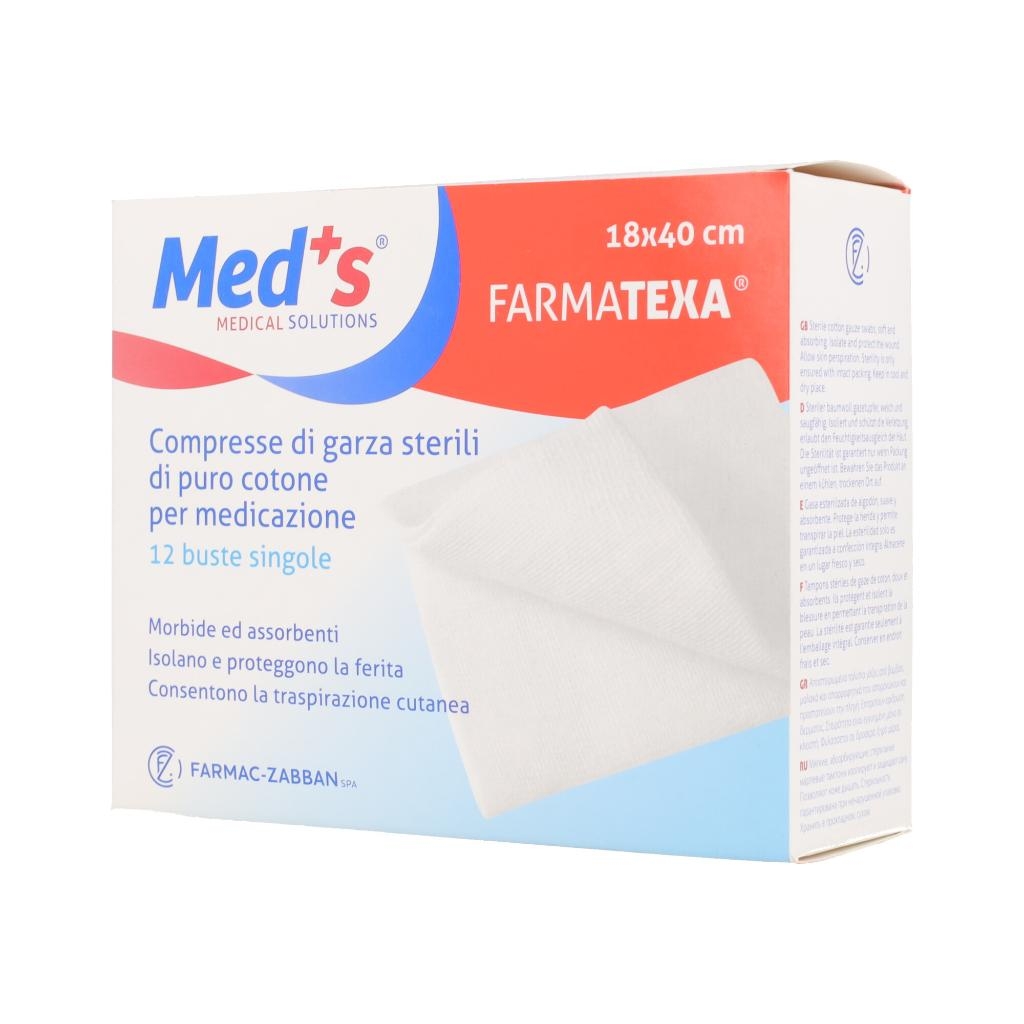 GARZA COMPRESSA MEDS FARMATEXA 12/8 18X40CM 12 PEZZI