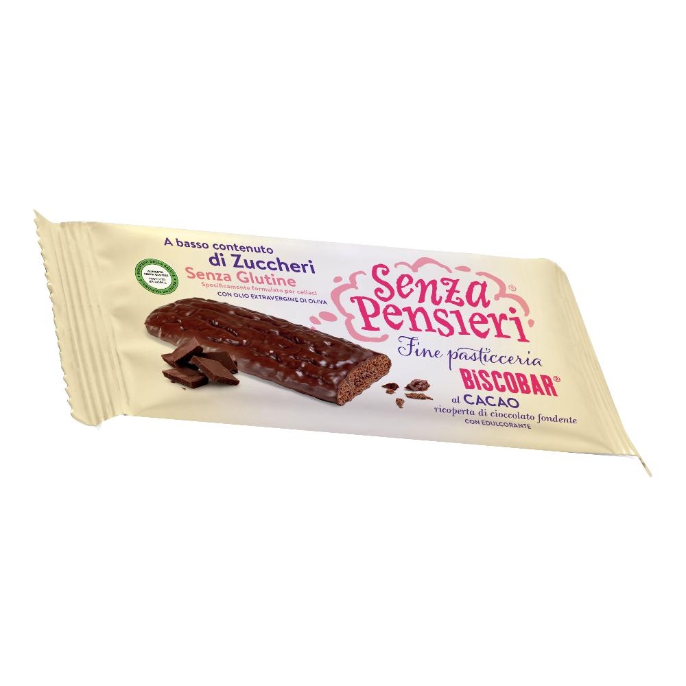 SENZA PENSIERI BARRETTA BISCOBAR AL CACAO 25 G