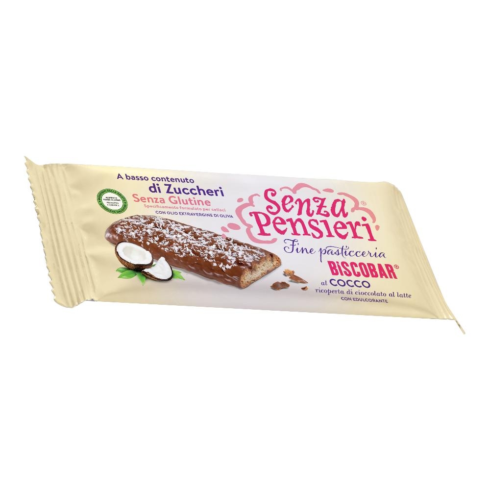 SENZA PENSIERI BARRETTA BISCOBAR COCCO 25 G