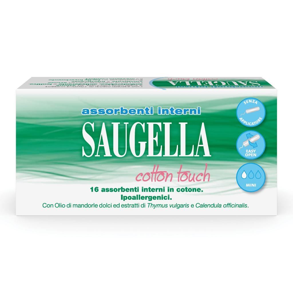 SAUGELLA COTTON TOUCH ASSORBENTI INTERNI MINI 16 PEZZI TAGLIO PREZZO