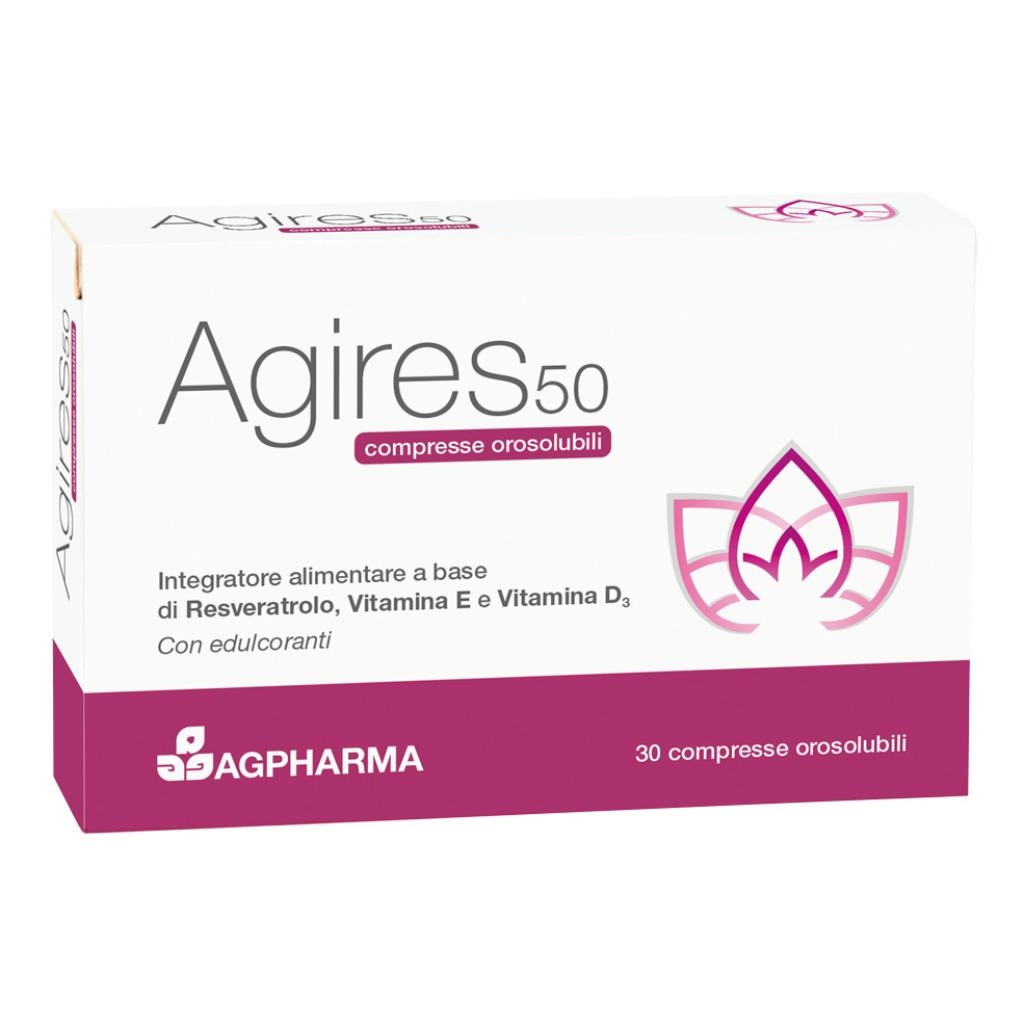 AGIRES 50 30 COMPRESSE OROSOLUBILI SCATOLA 5,4 G