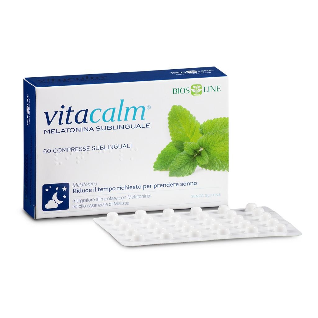 BIOS LINE VITACALM MELATONINA SUBLINGUALE 60 COMPRESSE 1 MG