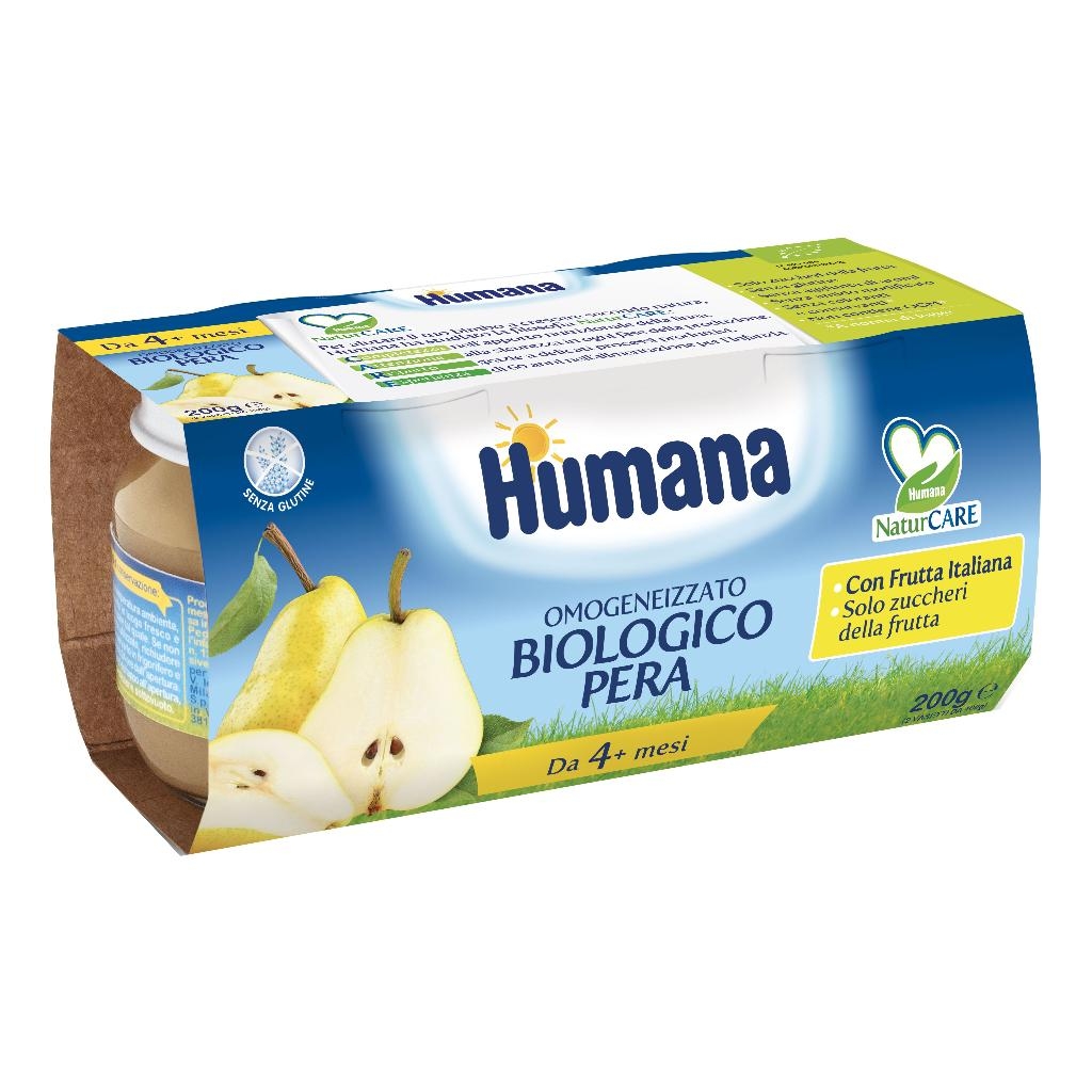 HUMANA OMOGENEIZZATO PERA BIO 2 VASETTI 100 G