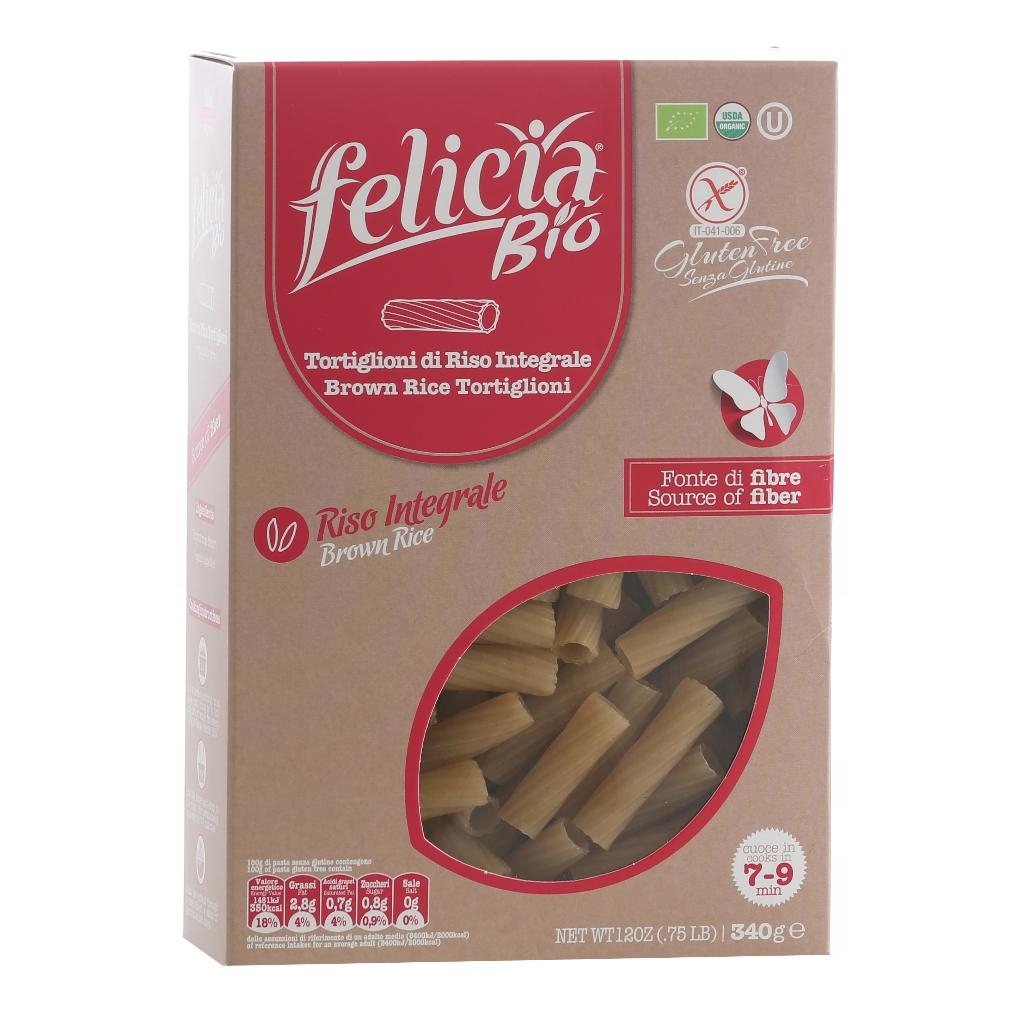 FELICIA BIO RISO INTEGRALE TORTIGLIONI 340 G