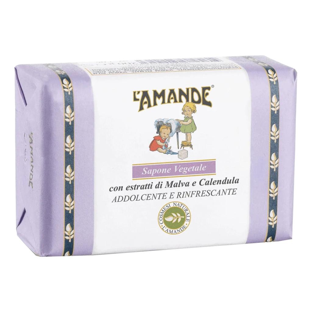 L'AMANDE MARSEILLE SAPONE VEGETALE MALVA/CALENDULA 200 G