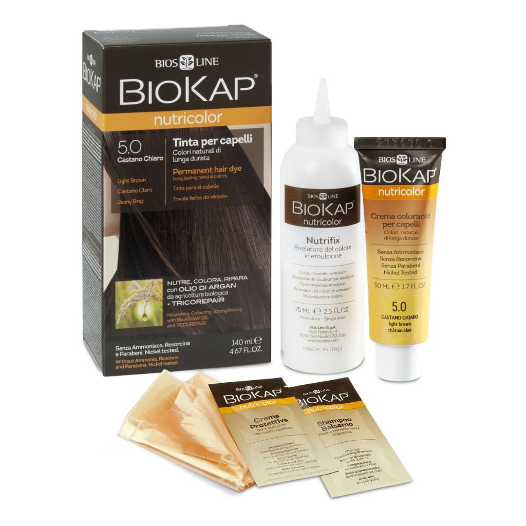 BIOKAP NUTRICOLOR 7,3 NEW BIONDO ORO TINTA TUBO + FLACONE