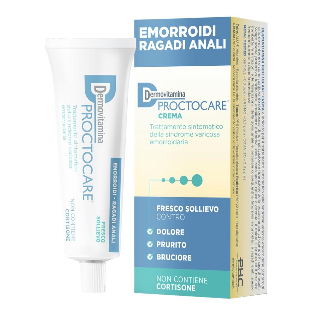 DERMOVITAMINA PROCTOCARE CREMA EMORROIDI RAGADI ANALI 30 ML CON CANNULA
