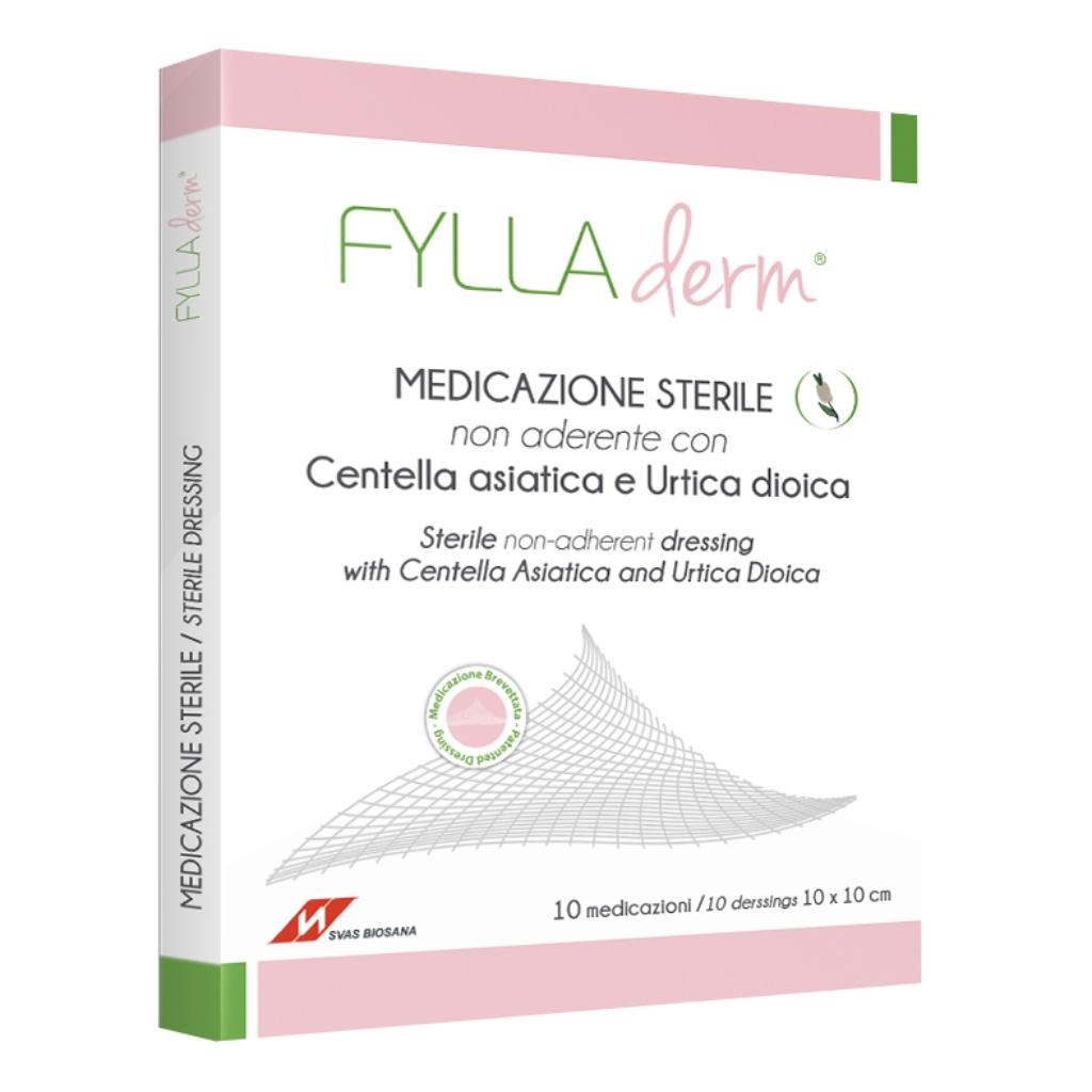 MEDICAZIONE STERILE NON ADERENTE FYLLADERM 10 X 10 CM X 10 BUSTE