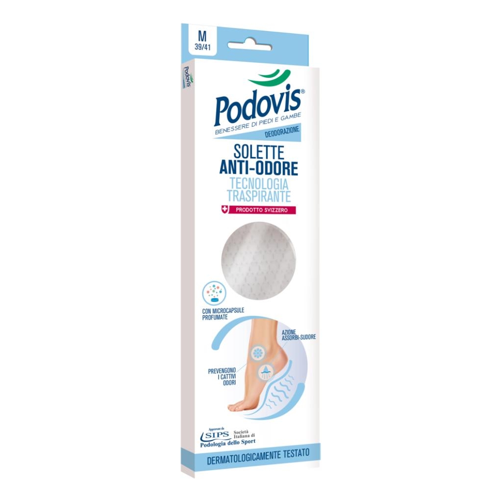 PODOVIS SOLETTE ANTIODORE SMALL FRESH 36/38 4 PEZZI