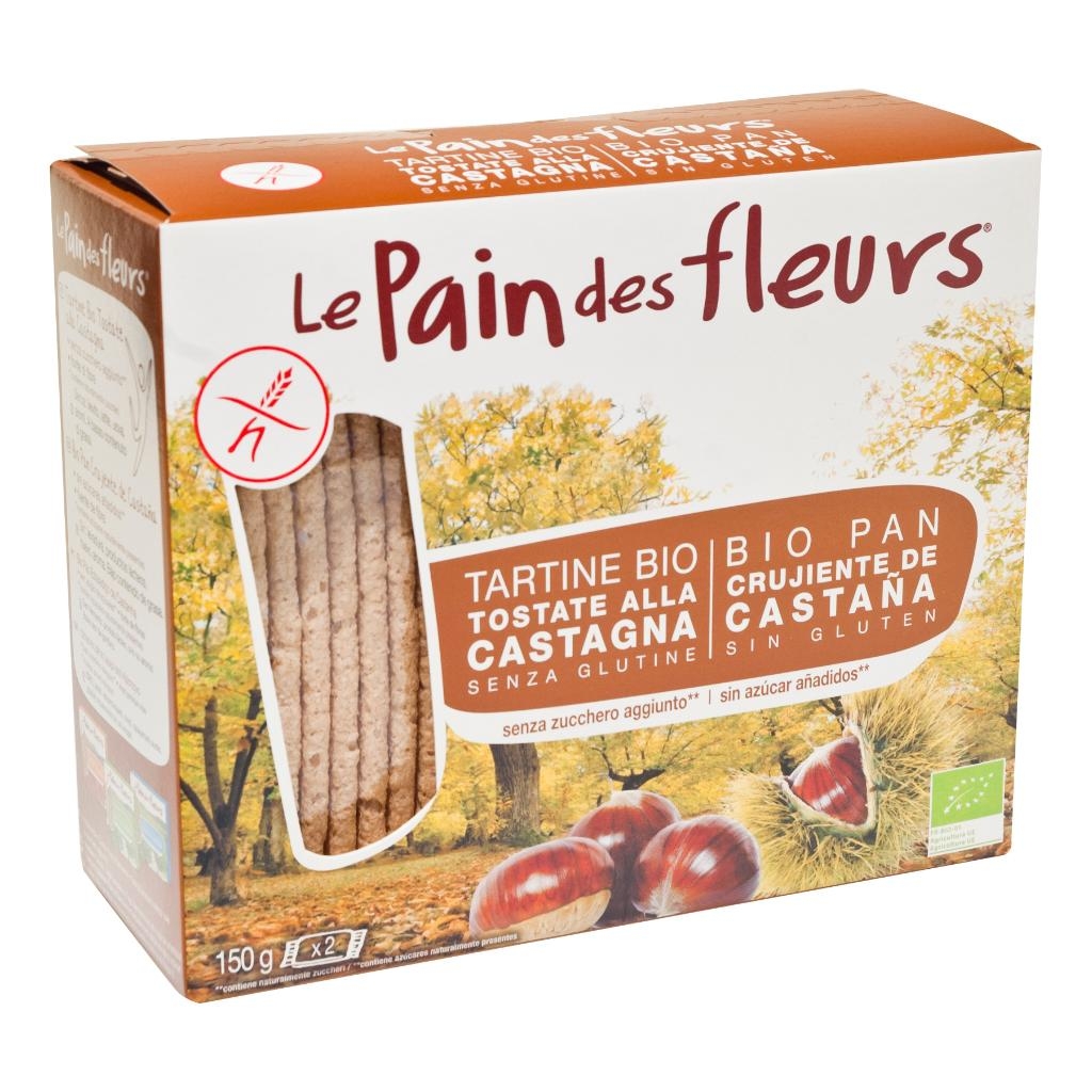 LE PAIN DES FLEURS TARTINE TOSTATE ALLA CASTAGNA BIOLOGICHE 150 G