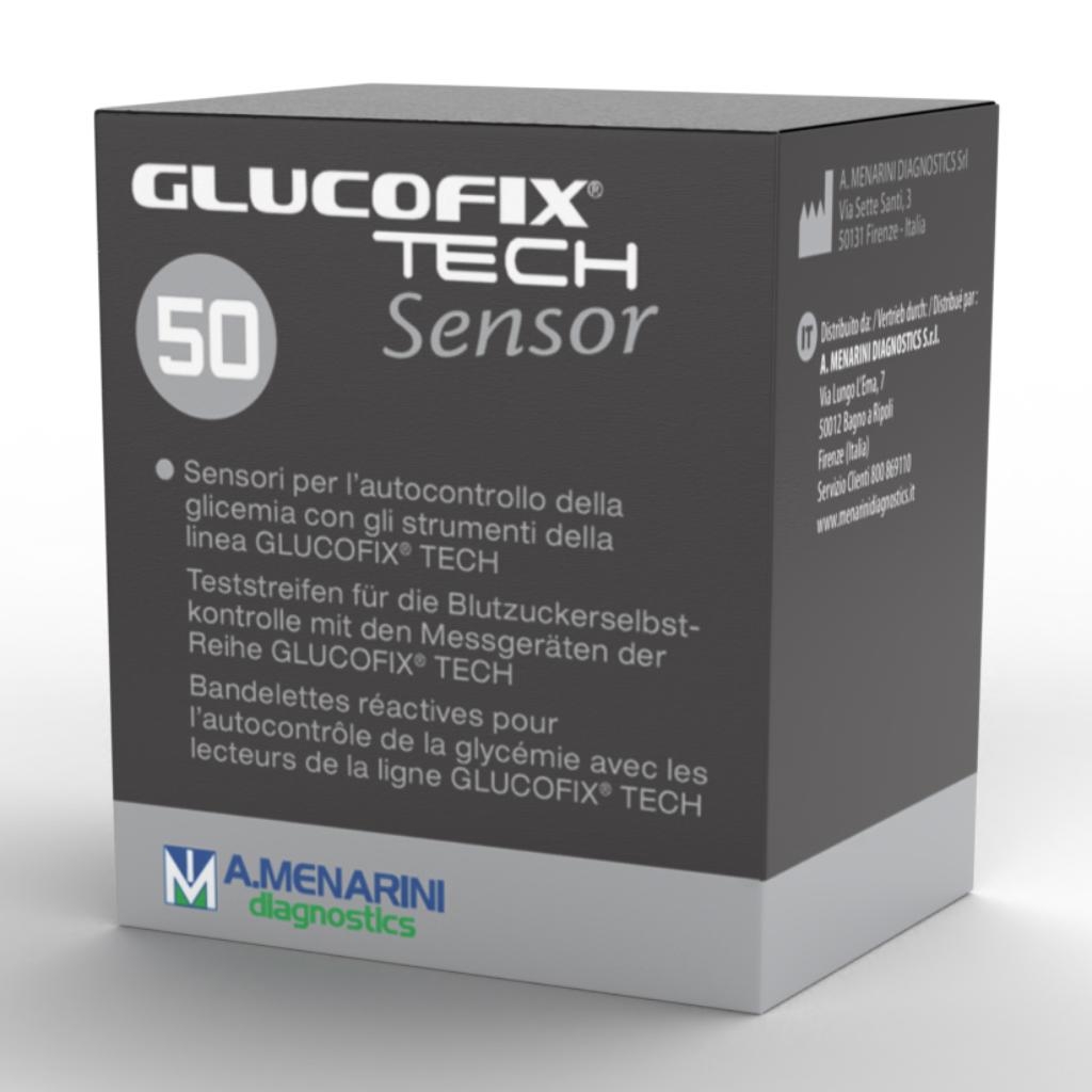 STRISCE MISURAZIONE GLICEMIA GLUCOFIX TECH SENSOR 50 PEZZI