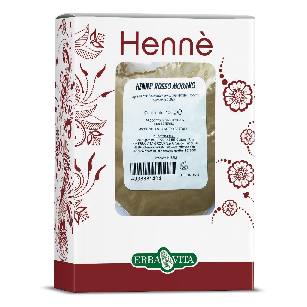 HENNE COLORANTE CAPELLI ROSSO MOGANO 100 G