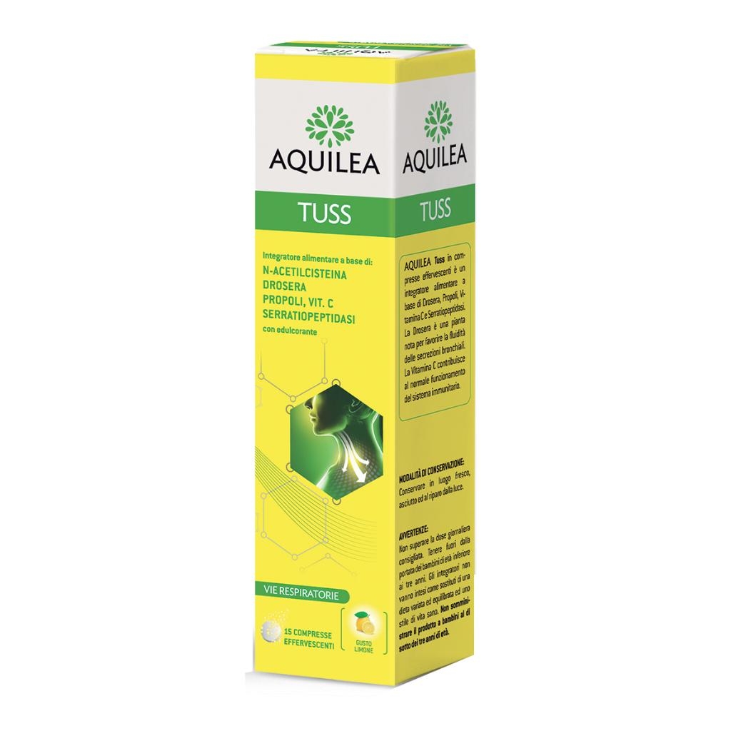 AQUILEA TUSS 15 COMPRESSE EFFERVESCENTI 90 G