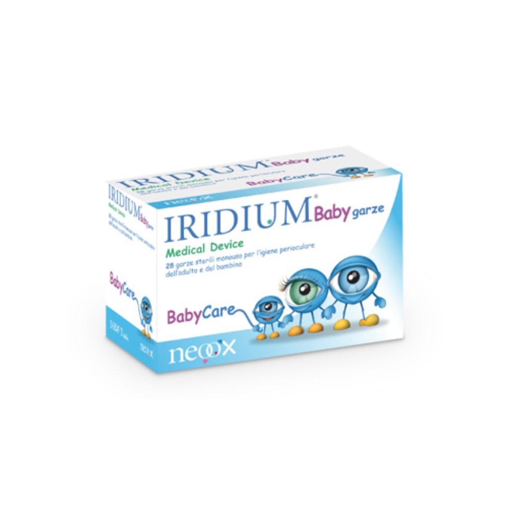 GARZA OCULARE MEDICATA IRIDIUM BABY 28 PEZZI