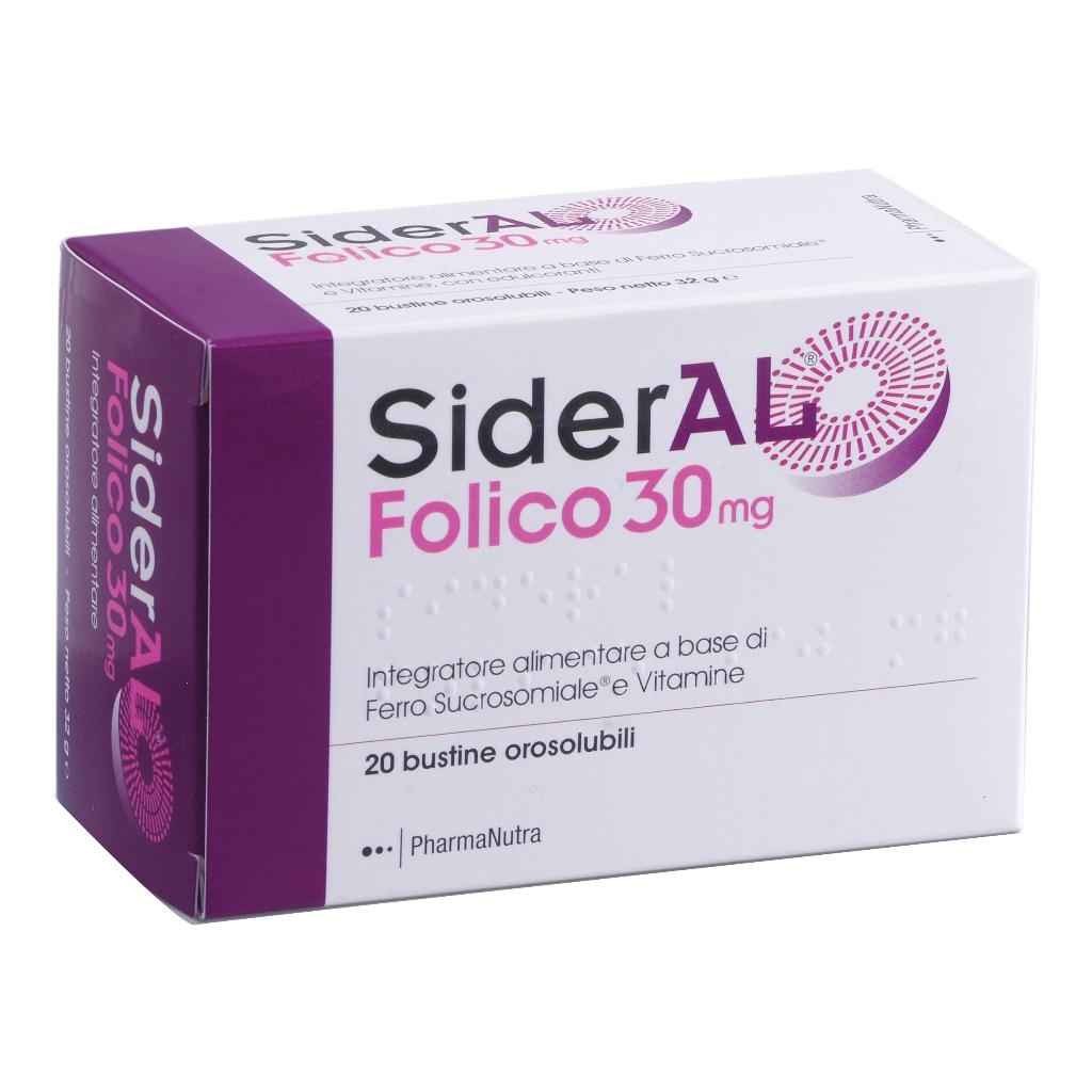 SIDERAL FOLICO 30 MG 20 BUSTINE OROSOLUBILI