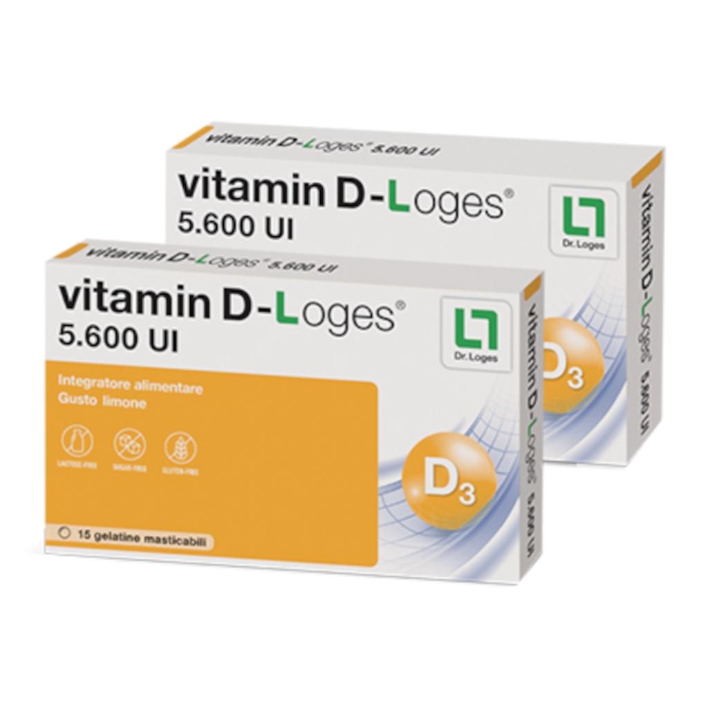 VITAMIN D-LOGES 15 GELATINE MASTICABILI GUSTO LIMONE