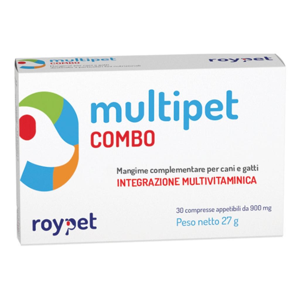 MULTIPET COMBO INTEGRATORE VITAMINICO PER CANI E GATTI 30 COMPRESSE