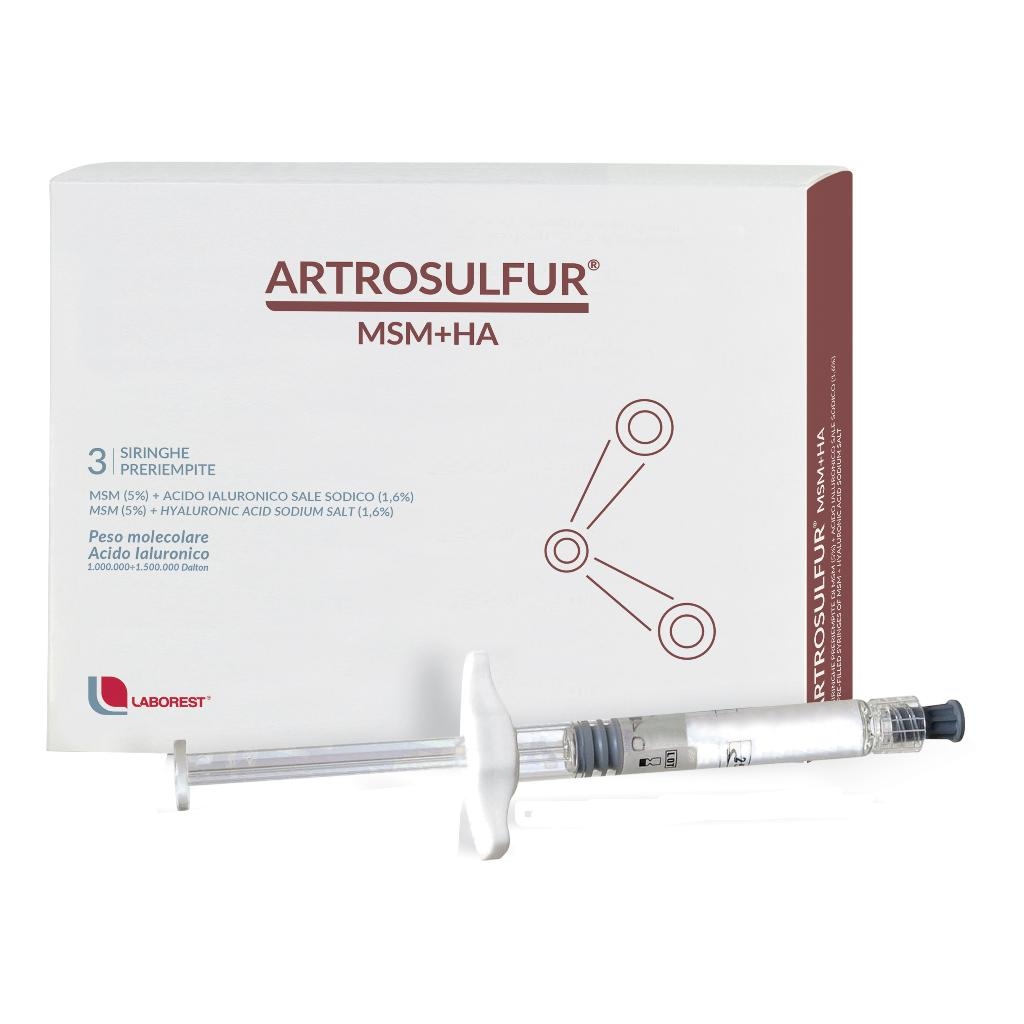ARTROSULFUR MSM+HA SIRINGHE PRERIEMPITE INTRA-ARTICOLARI ACIDO IALURONICO 2 ML