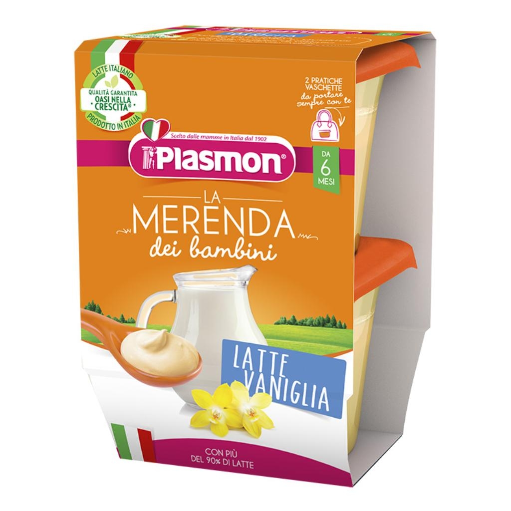 PLASMON LA MERENDA DEI BAMBINI MERENDE LATTE VANIGLIA ASETTICO 2 X 120 G