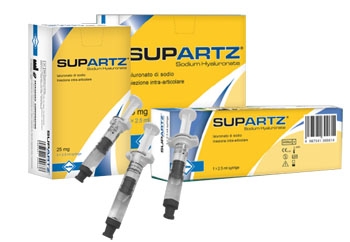 SIRINGA PRERIEMPITA INTRA-ARTICOLARE SUPARTZ ACIDO IALURONICO 25 MG 2,5 ML 3 PEZZI