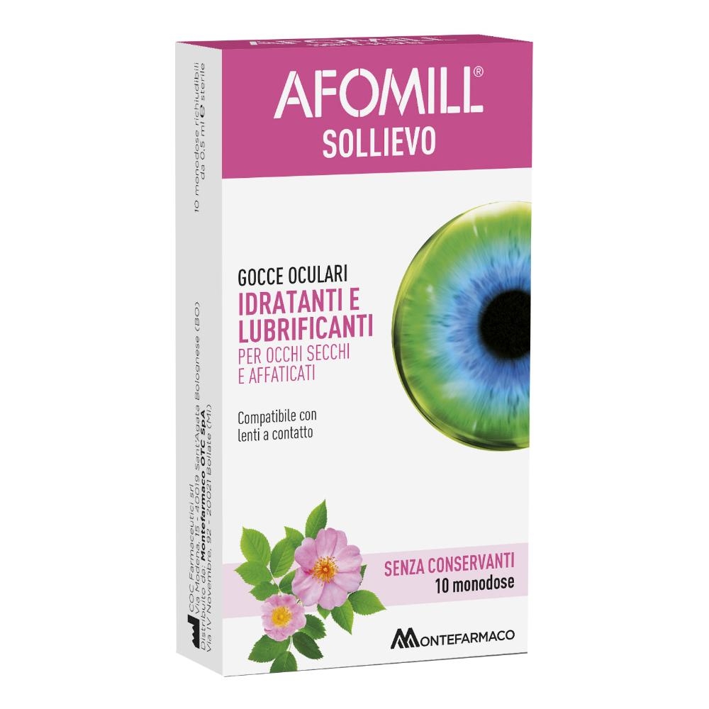 AFOMILL SOLLIEVO GOCCE OCULARI OCCHI 10 FIALE DA 0,5 ML