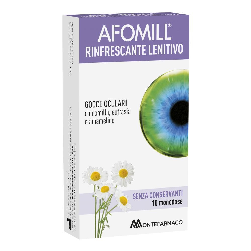 AFOMILL RINFRESCANTE SENZA CONSERVANTI 10 FIALE DA 0,5 ML