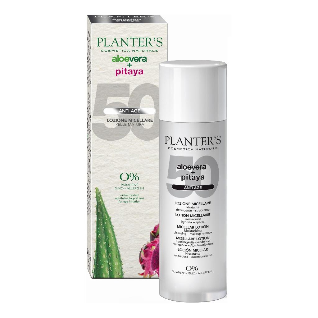 PLANTER'S LOZIONE MICELLARE STRUCCANTE ALOE+PITAYA PELLI MATURE 200 ML