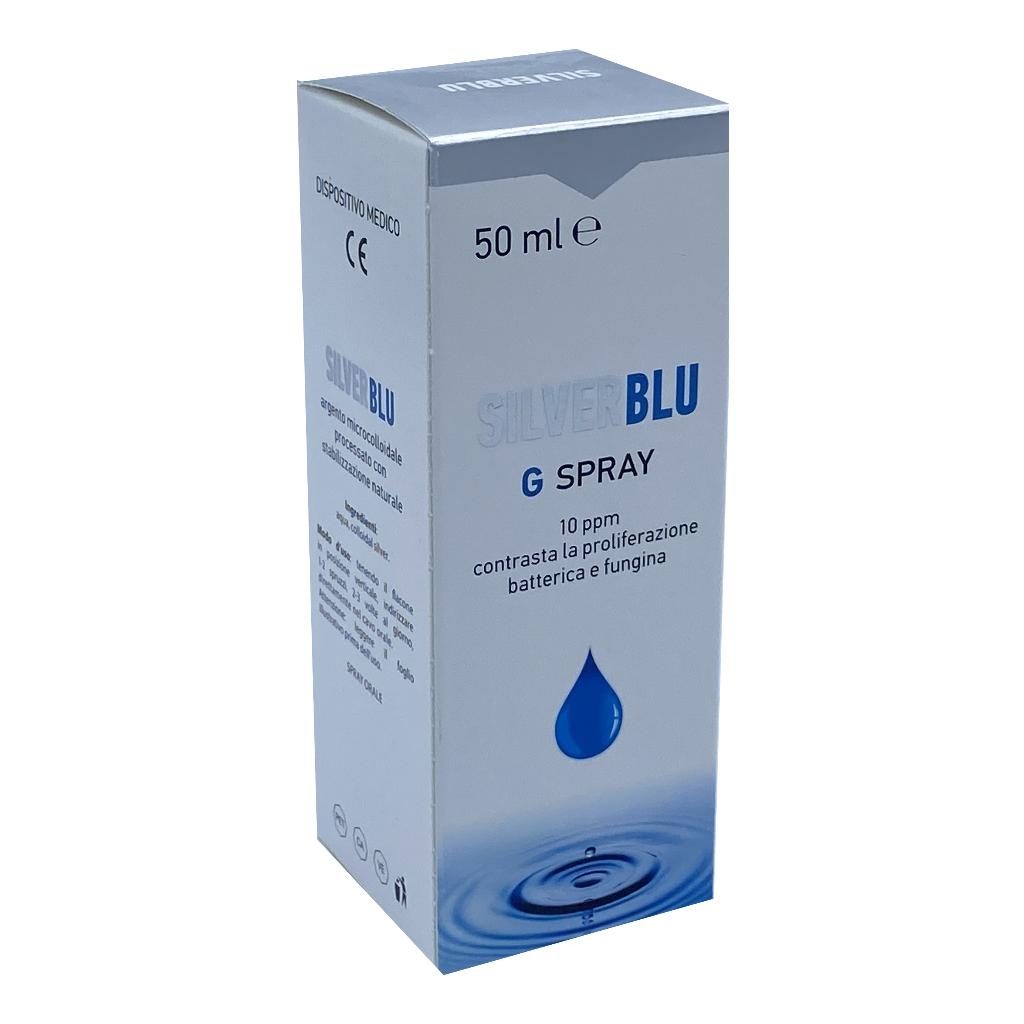 SILVER BLU G SPRAY VIA ORALE CONTRASTA LA PROLIFERAZIONE BATTERICA E FUNGINA 50 ML