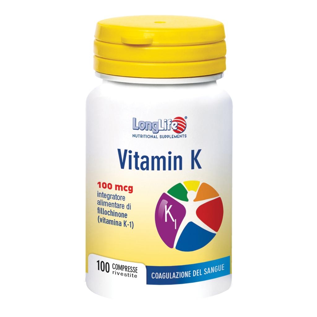 LONGLIFE VITAMIN K 100MCG 100 COMPRESSE RIVESTITE