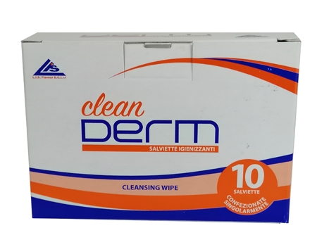 CLEAN DERM SALVIETTE IGIENIZZANTI 10 PEZZI