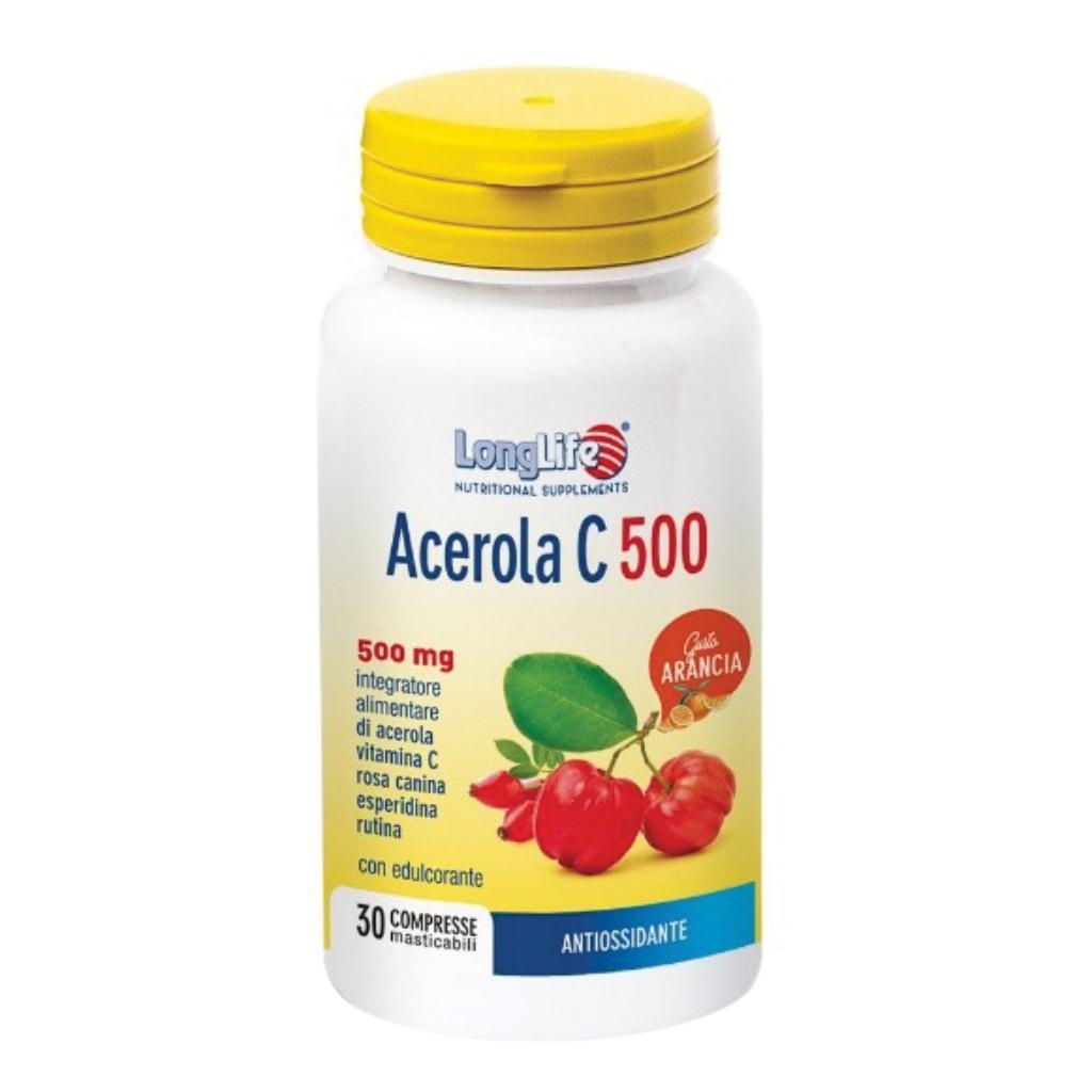 LONGLIFE ACEROLA C500 ARANCIA 30 COMPRESSE