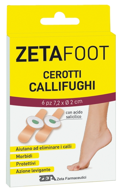 ZETAFOOT CEROTTO CALLIFUGO DISCHETTO CENTRALE 6 PEZZI