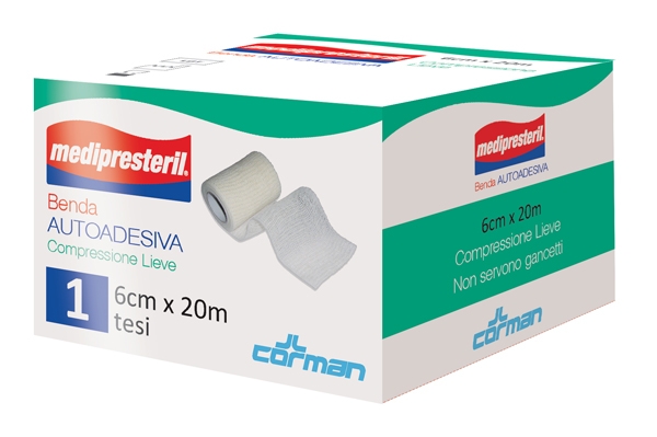 MEDIPRESTERIL BENDA AUTOADESIVA 6X2000 CM 1 PEZZO