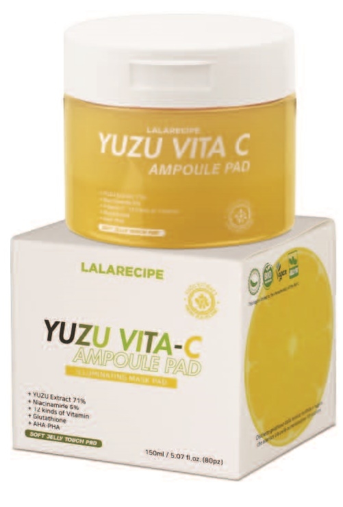 LALARECIPE TUZU VITA-C AMPOULE PAD 80 PEZZI