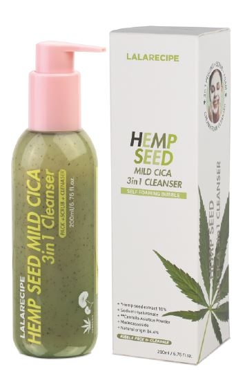 LALARECIPE HEMP SEED MILD CICA 3IN1 CLEANSER 200 ML