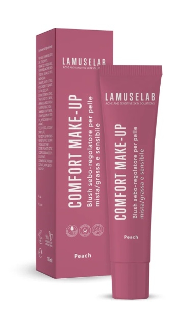 LAMUSELAB COMFORT MAKE-UP BLUSH SEBOREGOLATORE ROSE PEACH