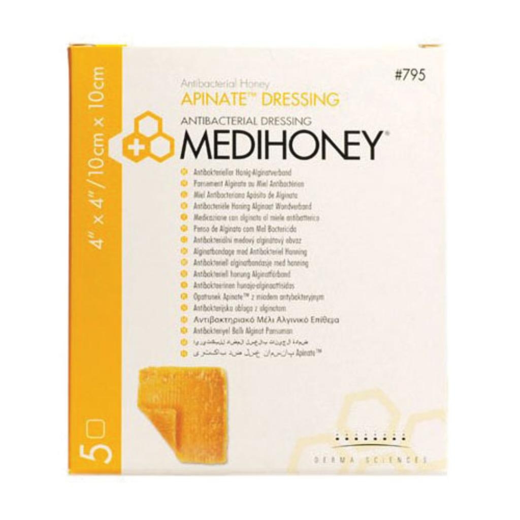 MEDIHONEY APINATE DRESSING 10X10CM 5 PEZZI