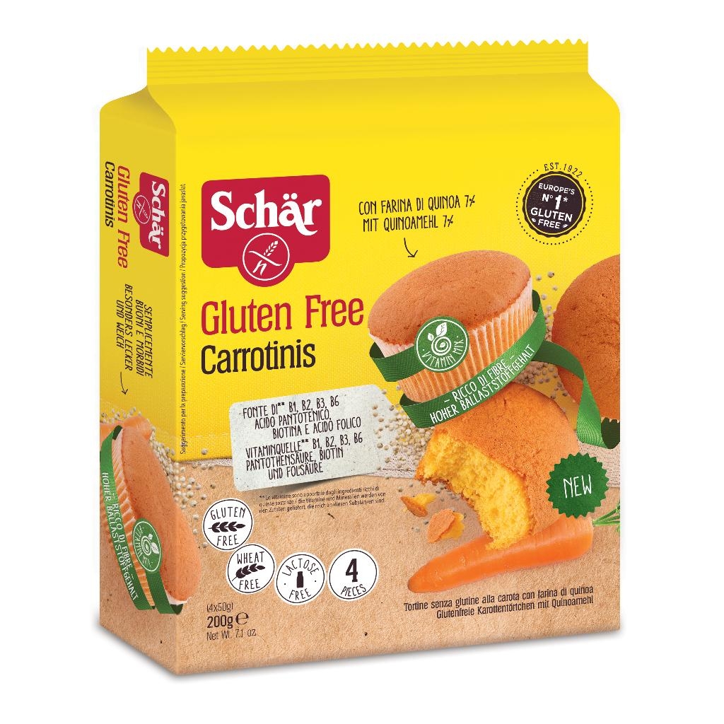 SCHAR CARROTINIS TORTINE ALLA CAROTA 4 PORZIONI DA 50 G