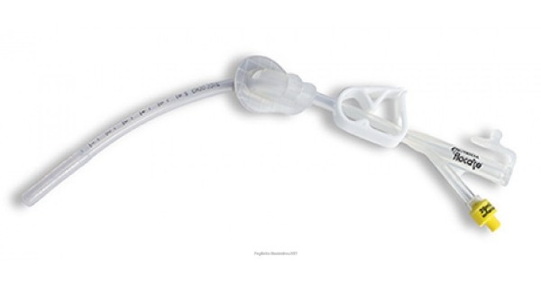 SONDA PER GASTROSTOMIA G-TUBE FLOCARE IN SILICONE CON PALLONCINO 15 ML DIAMETRO CH 20 CODICE COLORE GIALLO CONNESSIONE ENFIT