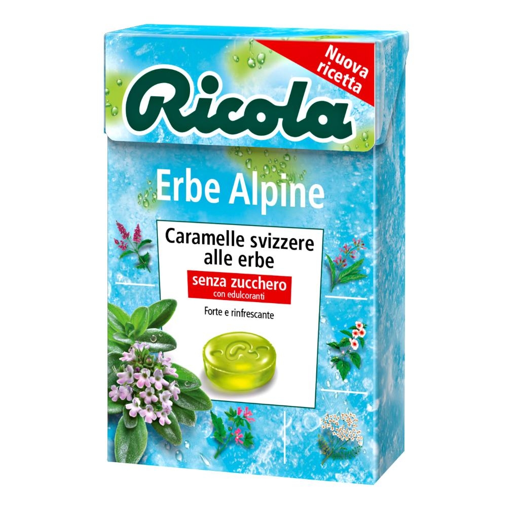 RICOLA ERBE ALPINE SENZA ZUCCHERO 50 G