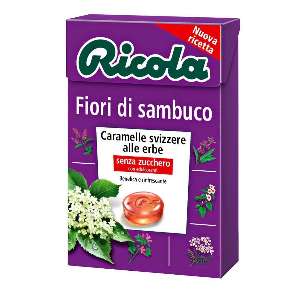 RICOLA FIORI DI SAMBUCO SENZA ZUCCHERO 50 G