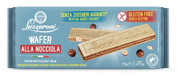 ZEROLE WAFERS ALLA NOCCIOLA SENZA ZUCCHERI AGGIUNTI 175 G