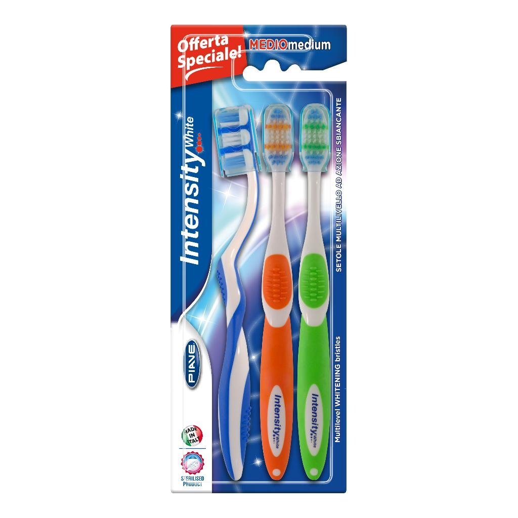 KIT 3 SPAZZOLINI INTENSITY WHITE