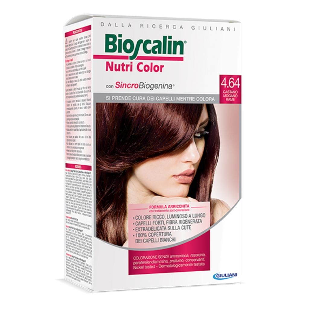 BIOSCALIN NUTRI COLOR 4,64 CASTANO MOGANO RAME 124 ML