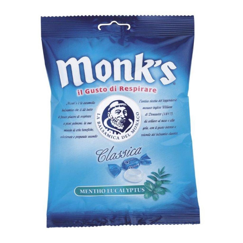 CARAMELLE MONK'S CLASSIC MENTA/EUCALIPTO 100 G