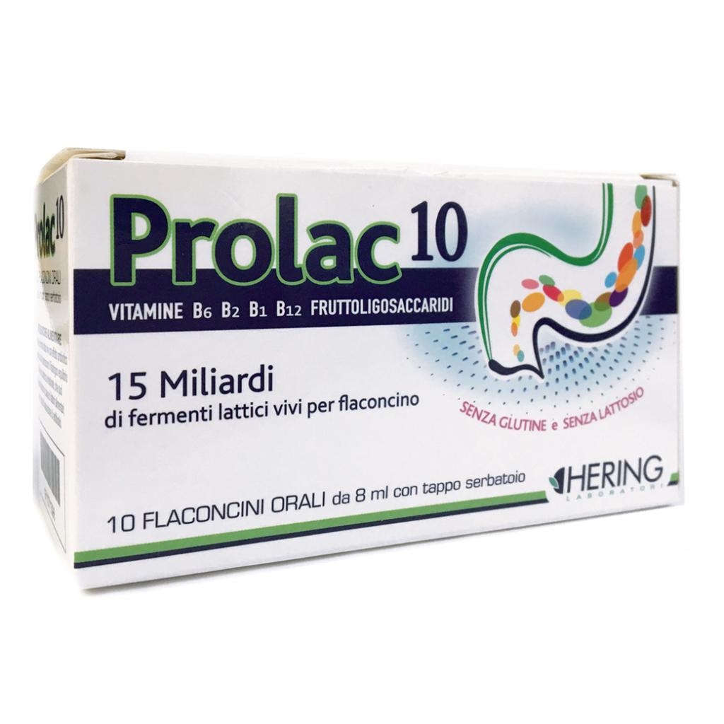 PROLAC10 FERMENTI LATTICI 15 MILIARDI 10 FLACONCINI 8 ML