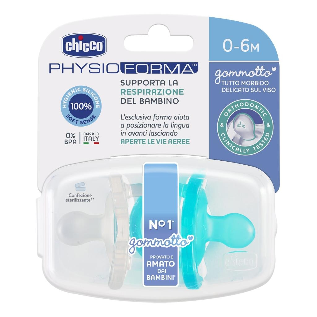 CHICCO GOMMOTTO IN SILICONE BOY 6-16 MESI 2 PEZZI