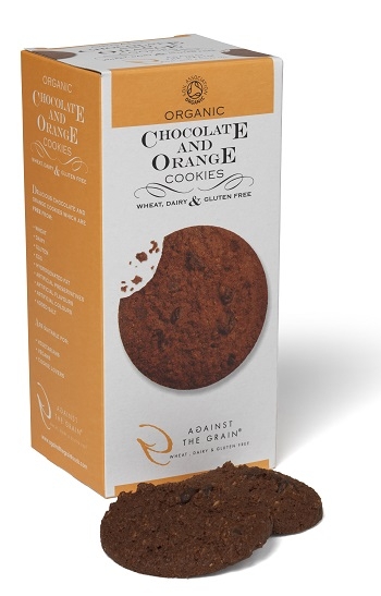 ORGANIC CHOCOLATE AND ORANGE COOKIES - BISCOTTI AL CIOCCOLATO E ARANCIA 150 G