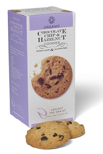 ORGANIC CHOCOLATE CHIP & HAZELNUT COOKIES - BISCOTTI CON CIOCCOLATO E NOCCIOLA 150 G